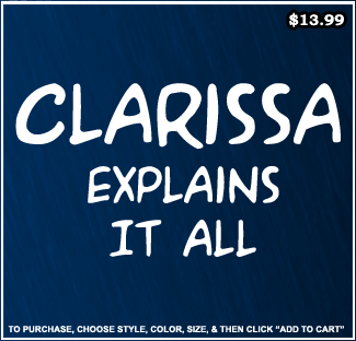 Clarissa Explains It All T-Shirt - Classic Nick T-Shirts