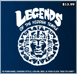 Legends Of The Hidden Temple T-Shirt - Classic Nick T-Shirts