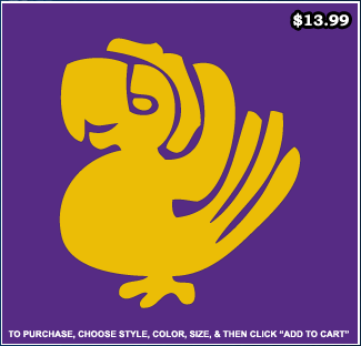 Legends Of The Hidden Temple Purple Parrots T-Shirt